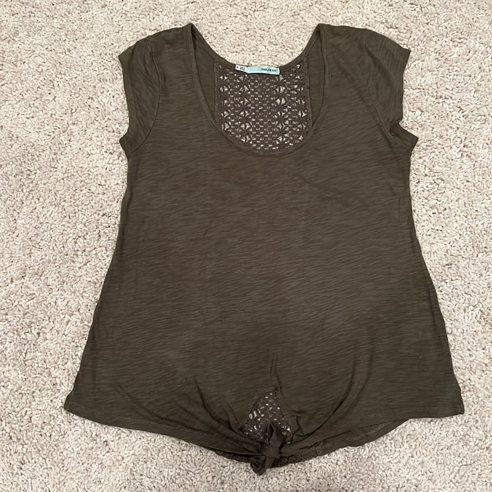 Maurice's green top. Size small